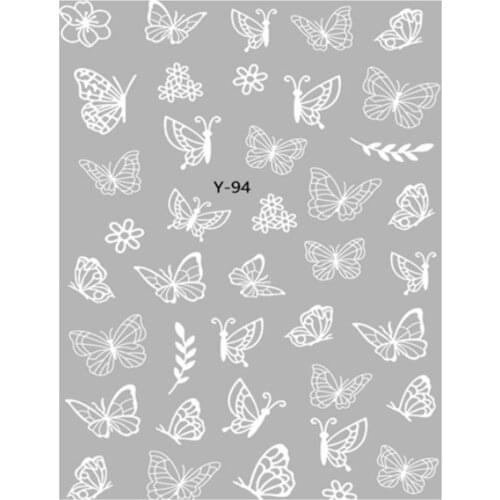 Nail Butterfly Sticker 3D stickers Cute butterfly nail stickers Waterproof Beautify nails DIY template creative stickers