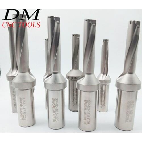 SP-13/13.5-4D-C20/SP-13-4D-C25/SP-14.5-4D-C25/SP-15-4D-C25/SP-15.5-4D-C25/SP-16.5-4D-C25/SP-17.5-4D-C25 Indexable U Drill