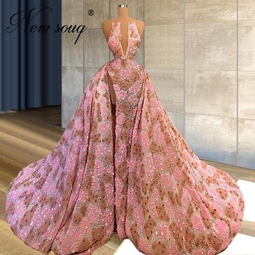 Gorgeous 9 Design Beaded Party Dress Women Evening Dresses Robes Dubai Handmade Celebrity Dress 2021 Arabic Abaya Prom Gowns