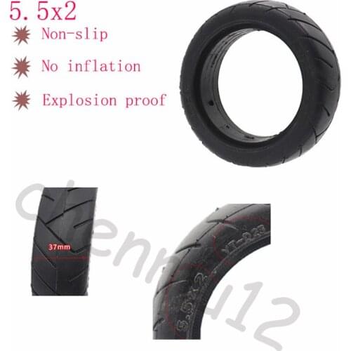 High-quality 5.5x2 solid rubber tires with a diameter of 126mm, for balancing solid tires and wheels of electric scooters