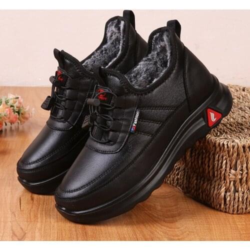 2020 Autumn Winter Shoes Women Snow Boots Warm Plush Shoes Cold Winter Fashion Women Ankle Boots Ladies Cotton Shoes