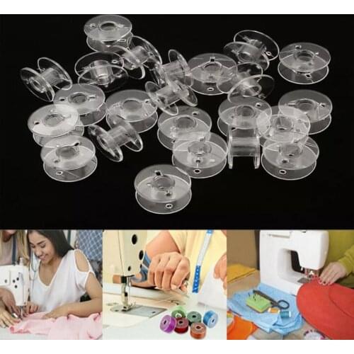 10Pc Transparent Bobbins Spool Sewing Bobbins Spool Plastic Empty Bobbins For Home Sewing Accessories AA7247-2