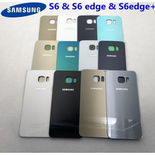 100% Original for Samsung Galaxy S6 S6edge S6 edge+ Back 3D Glass Battery Cover Housing case Replacement S6 G928F G920F G925F