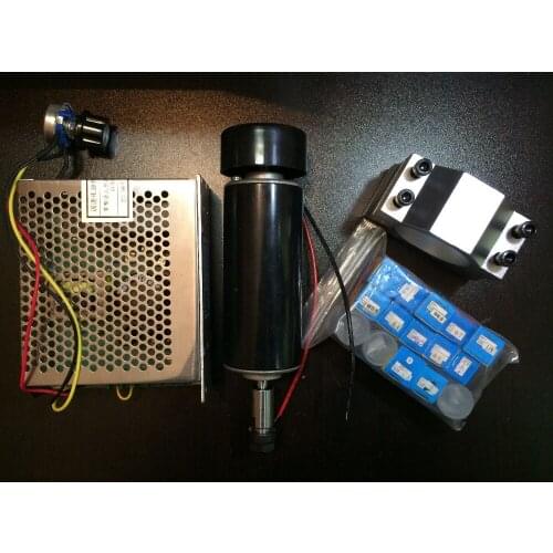110v,CNCspindle 500W air cooled 0.5kw milling Motor & spindle speed power converter &52mm clamp &15pcs er11 collet,low in price