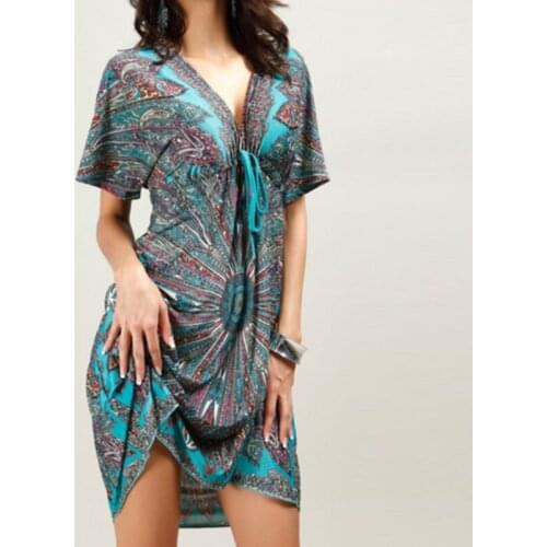 2021New Arrival Summer Maternity Dresses Nursing Printing V-Neck Vestidos Breastfeeding Gravidas Clothes For Pregnant Women L166