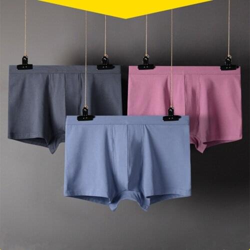 3pc/lot Price Big Man Underwear Plus Size XL-6XL Bamboo Underpants Sexy Men Underwear Men Boxer Shorts Cotton Underwear Panties