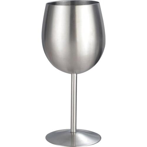 350ML Goblet Stainless Wine Glass Cup Bar Wine Juice Drinker Mug Vintage Champagne Cup For Dine Parties