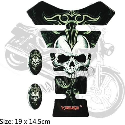 3D Motorcycle Death Skull Style Oil Fuel Tank Pad Protector Skull Racing Car Motorcycle Sticker for Yamaha Honda Suzuki Kawasaki
