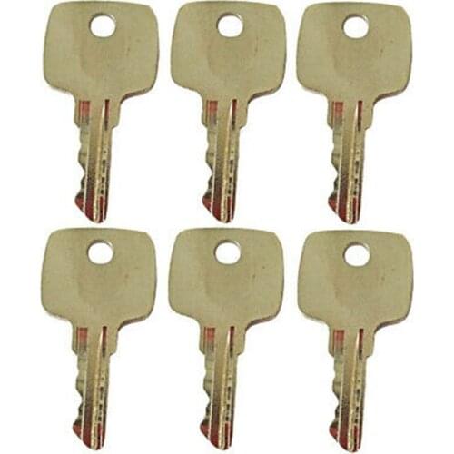 6 Pcs Ignition Keys AR51481 AT145929 R45361 for John Deere 322 756 830 856 955 1630 2020 2520