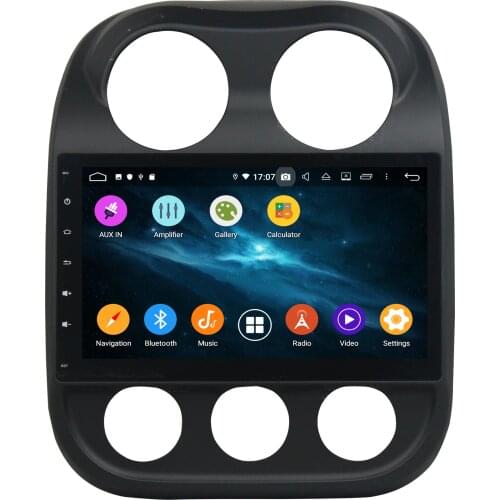 10.1" Android 9.0 PX6 Car Radio For JEEP Compass 2014-2015 Car Multimedia Player 6 Core Car Stereo 1024*600 Audio 4G+64G DSP GPS