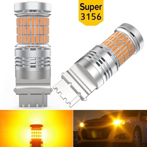 P27W T25 3156 Automotive Goods LED Turn Signal Light Diode Lamps Bulbs On Cars Accessories For Mini Cooper R50 R56 Accessories