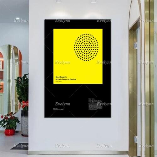 Dieter Rams, Good Design Is As Little Design As Possible Poster,Black,Helvetica, Product Design, Modern Home Decor Print Canvas