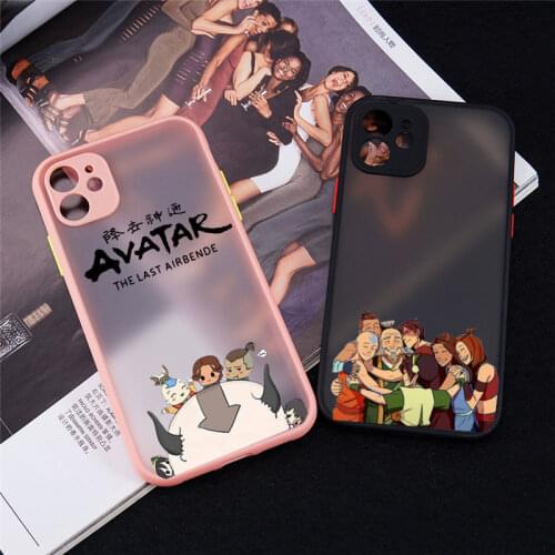 Japan Anime Avatar the Last Airbender Phone Case For iPhone 11 12 Pro MaxX XS XR SE2020 7 8 6Plus Clear Hard Matte Cover Fundas