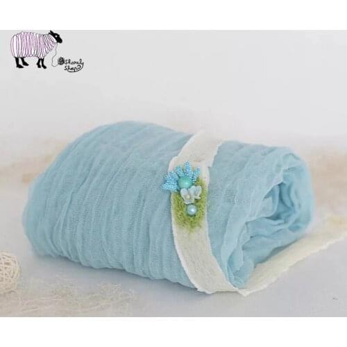 Baby Stretch Wraps with Headband Newborn Photography Props Fotografia Accessoire Baby Girl Photo Shoot Posing Wrap Shooting Prop