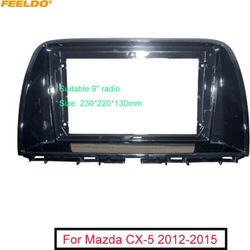 FEELDO Car Audio 10.1 Inch Big Screen Fascia Frame Adapter For Mazda CX-5 2Din DVD Player Dash Audio Fitting Panel Frame #FD6568