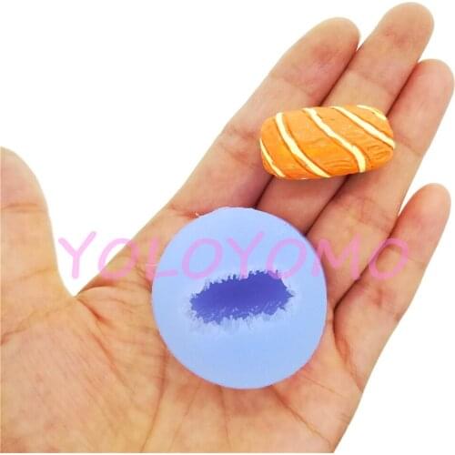 G645YL 30.5mm x 16.1mm 3D Sushi Silicone Mold Japenese Food Resin Clay Art Soap Candle Aromatherapy Fondant Cake Decoration