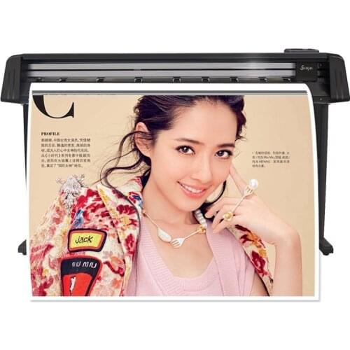 Horizontal auto cutting machine for advertising papaer and stickers