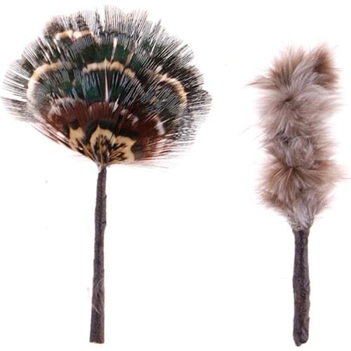 1:12 Miniature Lady Feather Fan Dolls' Accessories Dollhouse Furniture Toys