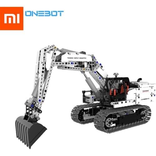 Xiaomi OneBot Engineering Excavator Building Blocks Toy Kids Gift Crawler Simulation console Mechanical transmission 900+ parts