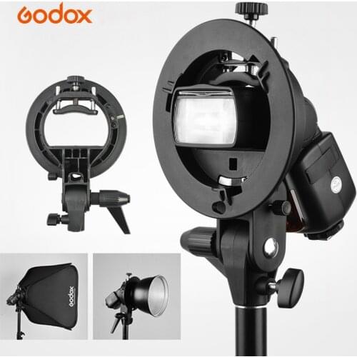 Godox S-Type Bracket Bowens S Mount Holder for Speedlite Flash Snoot Softbox Beauty Dish Honeycomb
