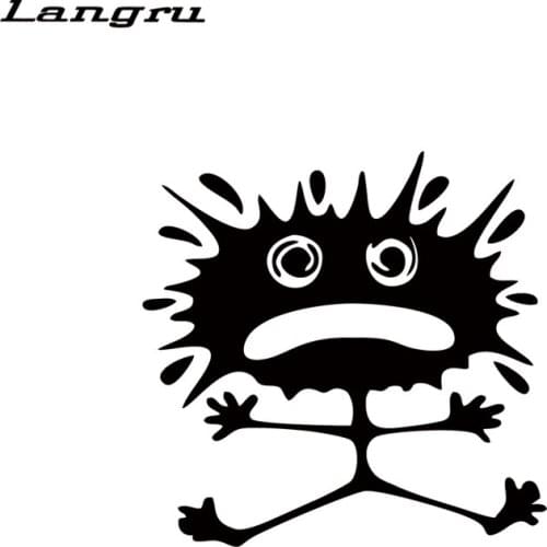 Langru Personality Splat Man Decal Funny Window Car Bumper Sticker Car Stying Creative Vinyl Stickers Jdm