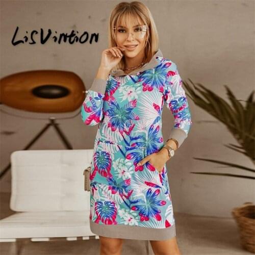 LisVintion Womens Hoodies Dresses
