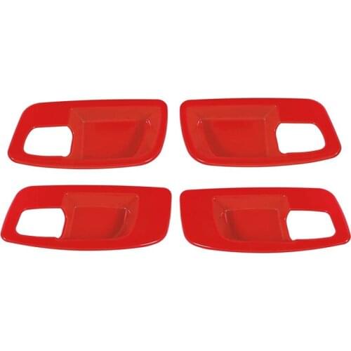 4PCS Car Inner Door Handle Bowl Cover Trim for 2011-2021 Dodge Charger Interior Decoration Accessories