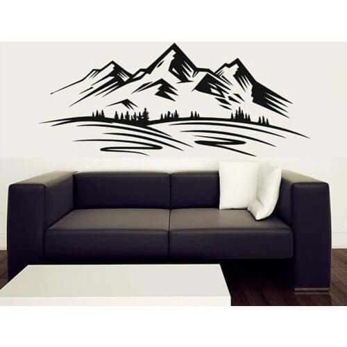 Mountains Rock Climbing Wall Sticker Forest Home Decor For Living Room Vinyl Wall Decal Bedroom Decoration Wallpaper Murals MT07