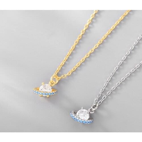 New Niche Fashion S925 Luxury wedding Ladies Top Quality For Women Golden Letter Planet circles Party Details Necklace Jewelry