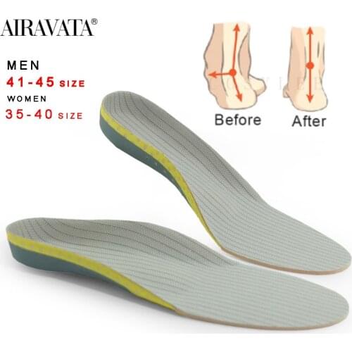 Orthopedic Insoles Flat Foot Health Sole Pad for Shoes Insert Men and Women Pad for Plantar Fasciitis Feet Care