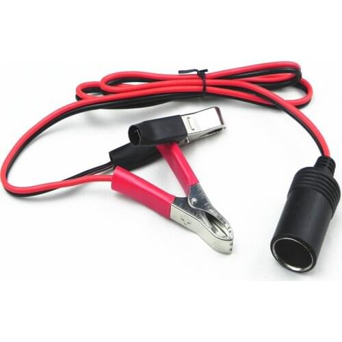 Car Cigarette Lighter Socket 12V Portable Power Plug Adapter Crocodile Clip Auto Cigarette Lighter Socket Car Accessories New