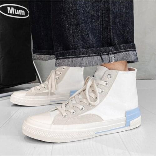 RUOYUCHENG Men's White Sneakers