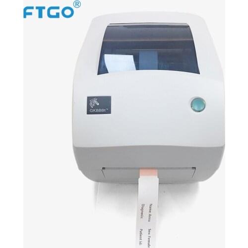 FTGO thermal label printer or transfer machine Zebra GK888t for bracelet