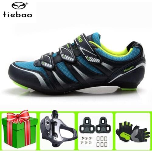 TIEBAO Cycling Shoes Unisex Breathable Self-locking Off Road Bike Sports Bicycle Shoes Sapatilha Ciclismo Men Sneakers Women