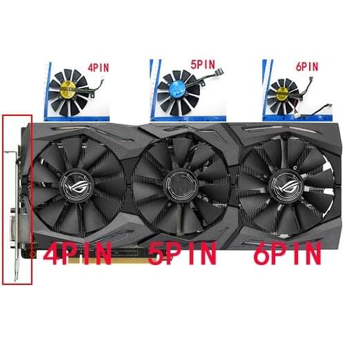 87MM fan For ASUS GTX 980 Ti R9 390X 390 GTX 1060 1070 1080 Ti RX 480 RX480 Graphics Card Cooling Fan