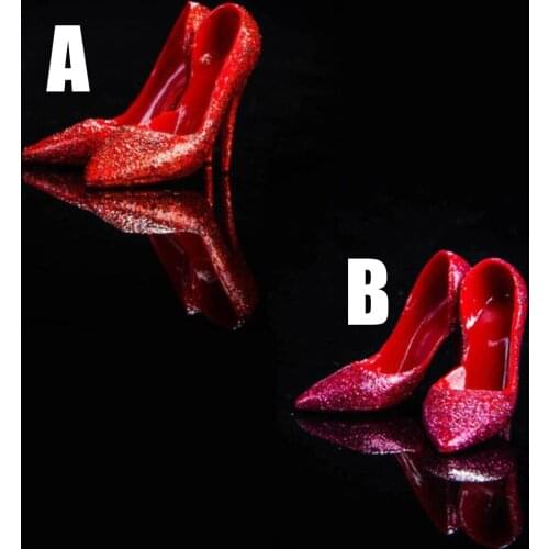 1/6 Scale Female Crystal Stilettos NR12 Ladies High-Heeled Shoes Model Suit For 12 Inches Action Figures Accessories