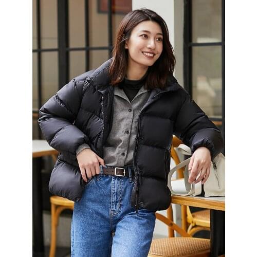 White Duck Down Jacket Female 2021 Winter Warm Thick Black Coat Women Short Parkas Puffer Jackets Casaco Feminino Inverno Gxy120