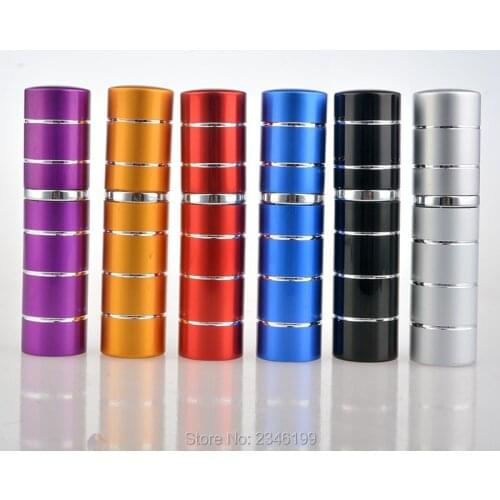 10ML 50Pcs/lot Fashion High-Grade Aluminum Perfume Glass Empty Bottle Portable Water Spray Bottle