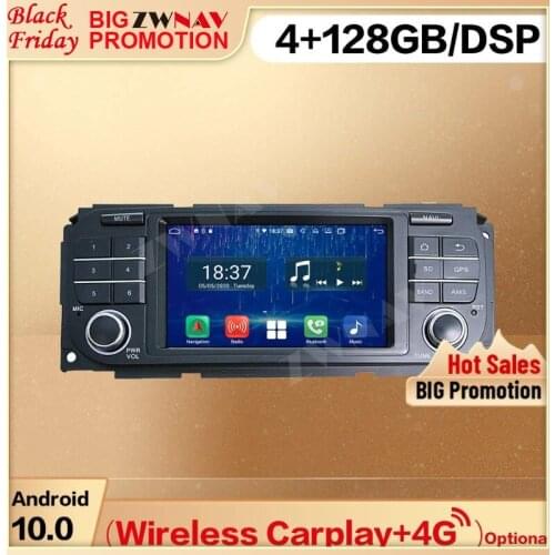 128G Carplay 2 Din For Jeep Grand Cherokee 1999 2000 2001 2002 2003 2004 Android 10 Player Audio Radio GPS Head Unit Auto Stereo