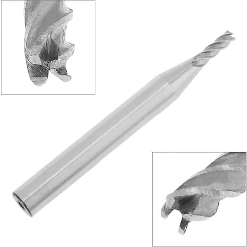 2.5mm 4 Flute HSS & Aluminum End Mill Cutter with Super Hard Straight Shank for CNC Mold Processing Cutting