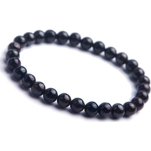 6.5mm South African Natural Sugilite Gemstone Bracelets Women Female Stretch Crystal Round Bead Bracelet