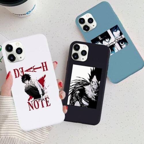 Cute Death Note Phone Case For iPhone 11 12 Pro XR XS MAX X 8 7 6S Plus SE2020 Japan Anime Rem and Misa Soft Silcone Cover Coque