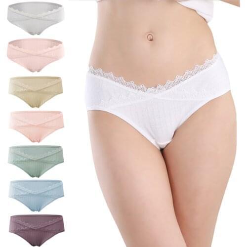 Women Care Abdomen Underwear Pregnancy Panties Low Waist V Shaped Comfortable Pregnant Underwear Elasticity Maternity Panties
