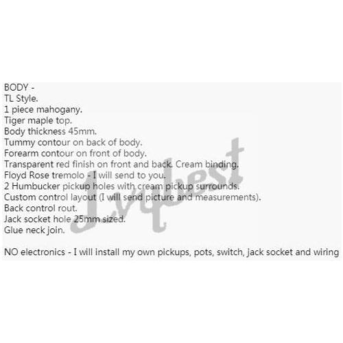 Lvybest electric guitar customized body and headstock shape, maple flame top,cherry red see thru wood finish,customer own parts