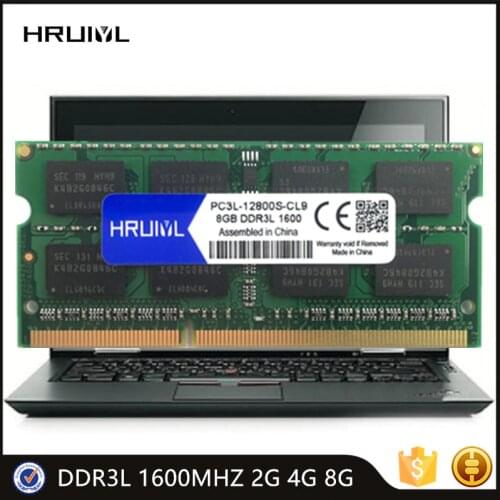 HRUIYL Laptop RAM PC3L-12800S 1.35V 204 Pin Memoria Sdram DDR3L 1600MHZ 2G 4G 8G High Performance Notebook Memory 1600 MHZ