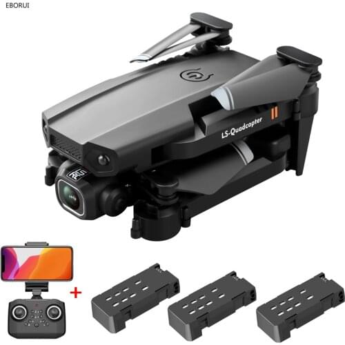 LSRC XT6 + 3pcs Batteries Mini RC Drone 4K/1080P HD Dual Cameras Altitude Hold Mode Foldable RC Drone Quadcopter RTF for Kids