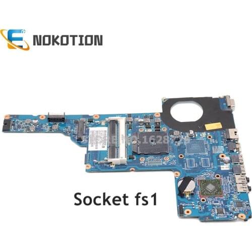 NOKOTION 649288-001 for HP Pavilion G6 G6-1000 laptop motherboard Socket fs1DDR3 Mother Board full test