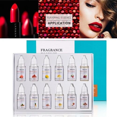 Natural Flavor Strawberry Essence for Handmade Cosmetic Lip Gloss Lipgloss DIY Food Grade Fragrance Flavoring Essential 10ML/PC