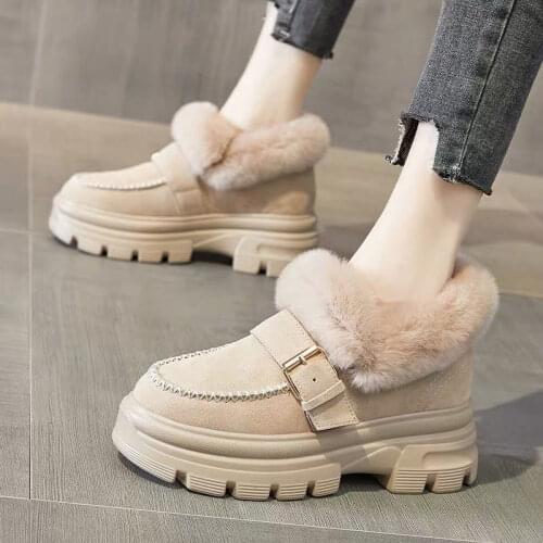 New Style 2021 Best Genuine Sheepskin Leather Woman Snow Boots 100% Natural Fur Snow Boots Warm Wool Womens Winter Boots