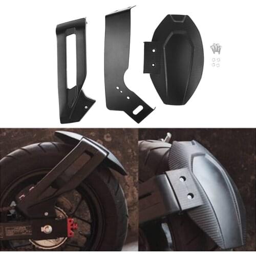 1 Pcs Motorcycle Fairing Rear Wheel Hugger Fender Mudguard For Honda Grom MSX125 SF ABS Plastic & Aluminum Mesh